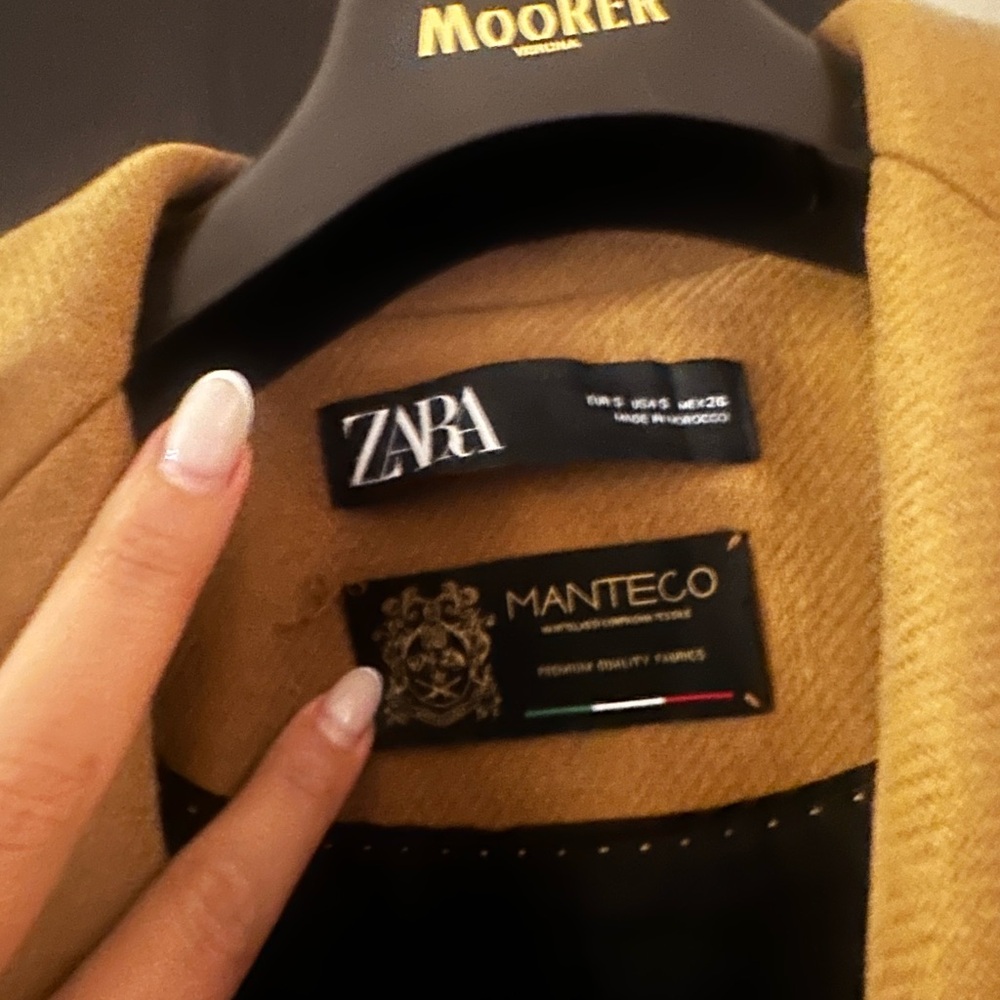 Zara long Carmel coat - size small